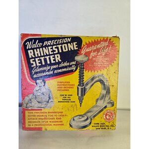 Vintage Walco Precision Rhinestone Setter Bedazzled Crafty Create Art 1950's
